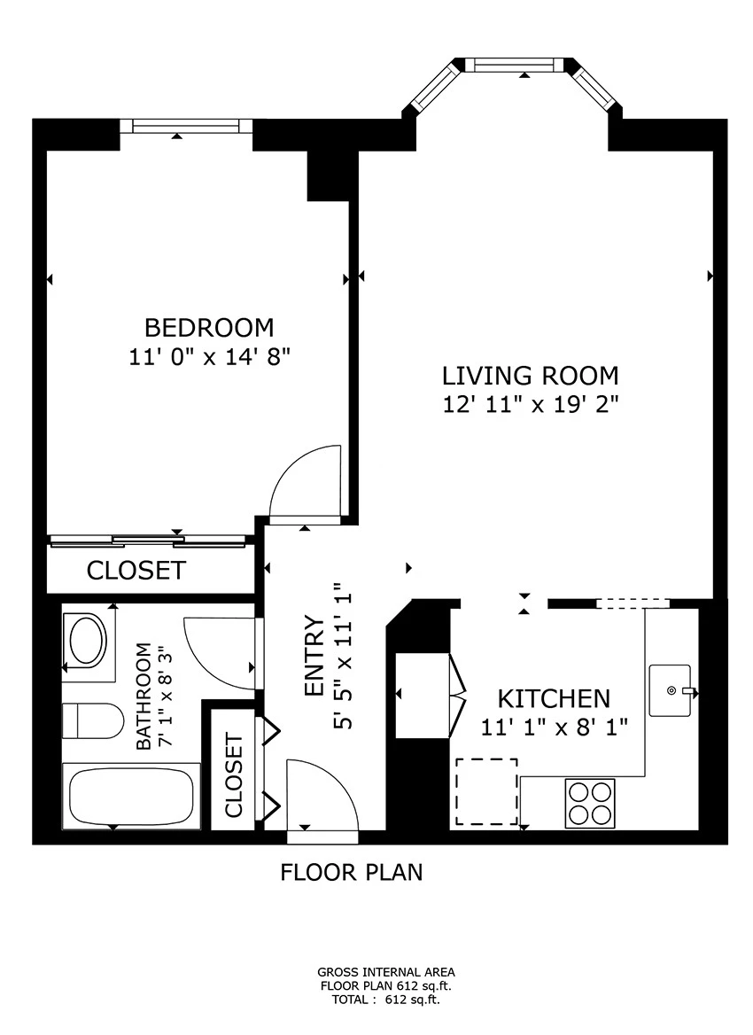 Unit 205 floor plan
