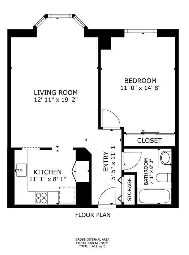Unit 412 floor plan