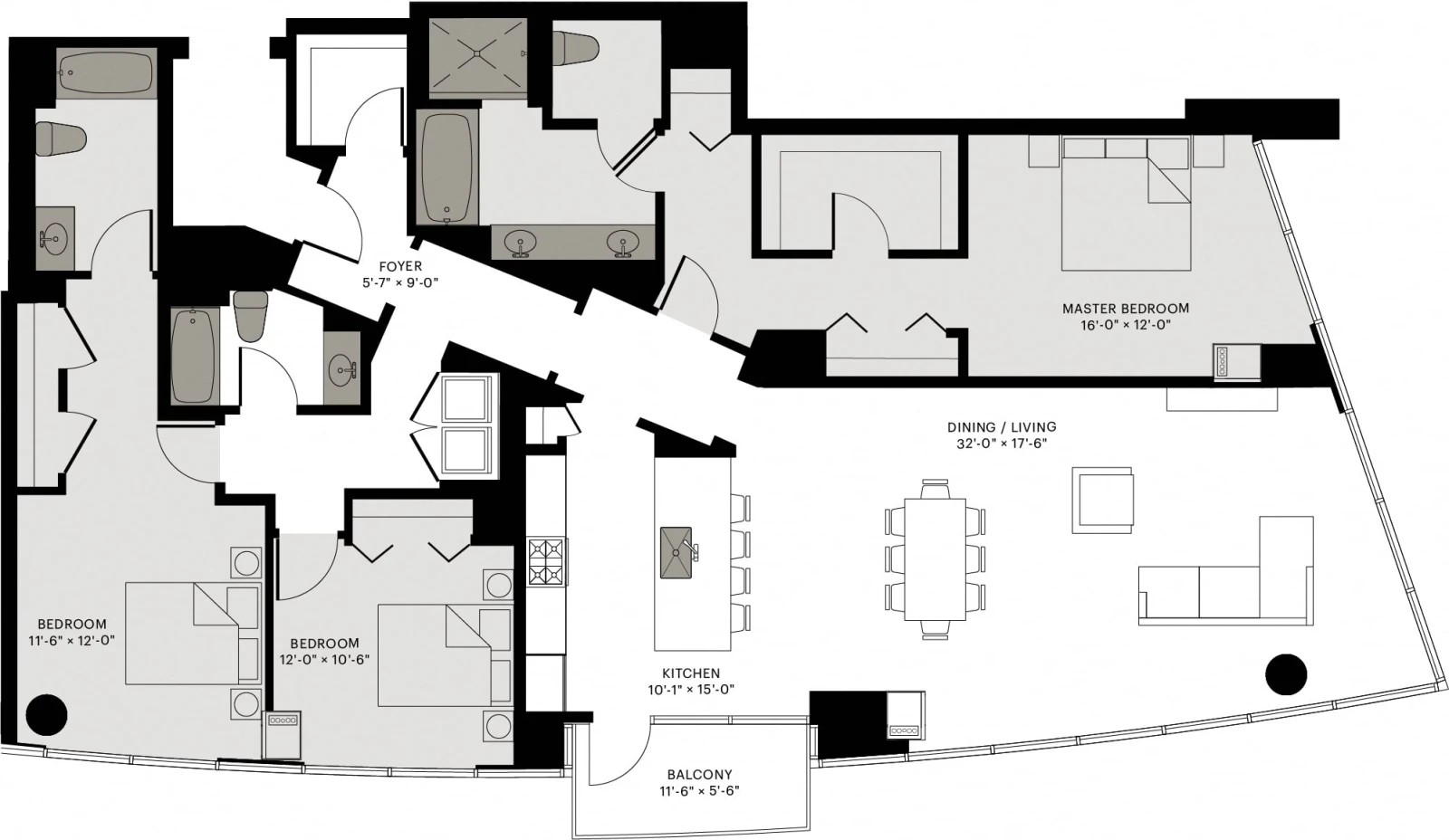 Unit 1502 floor plan