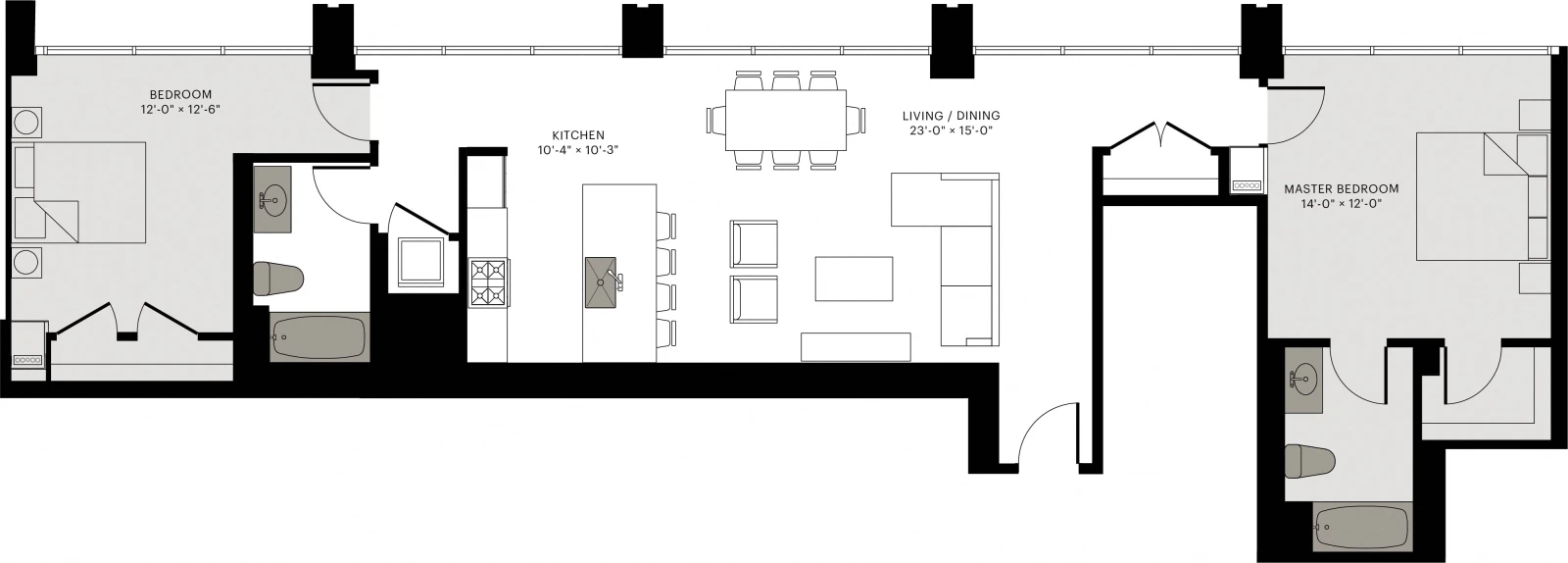 Unit 0908 floor plan