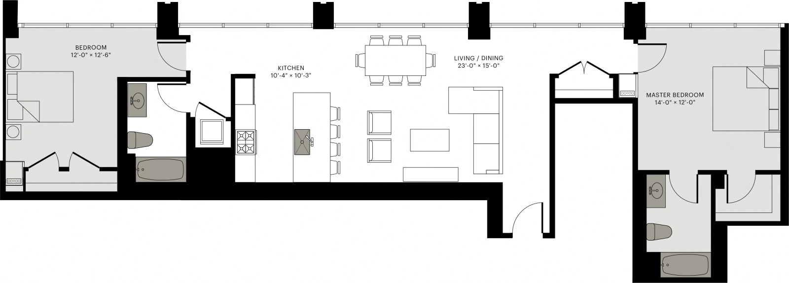 Unit 0908 floor plan