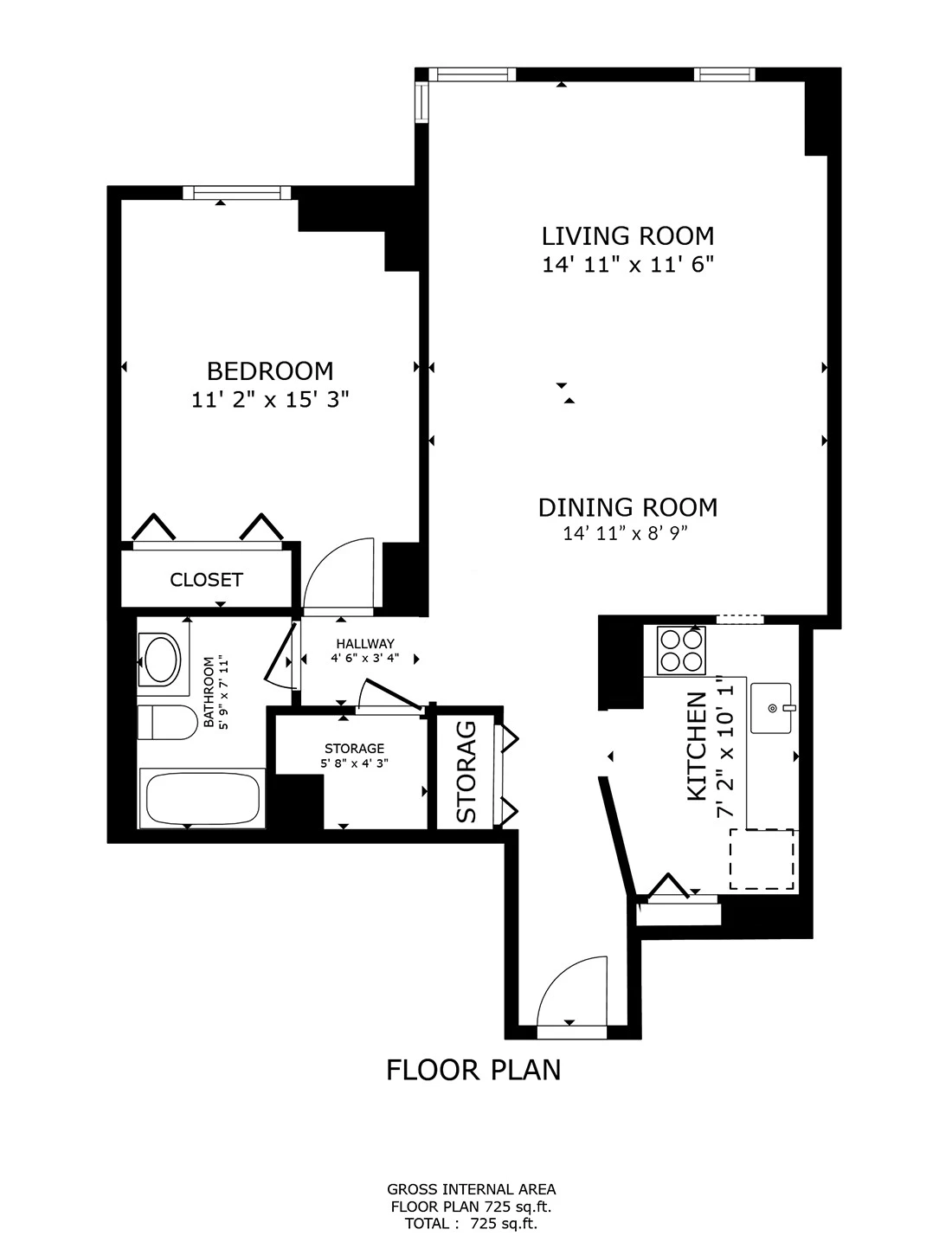 Unit 1604 floor plan