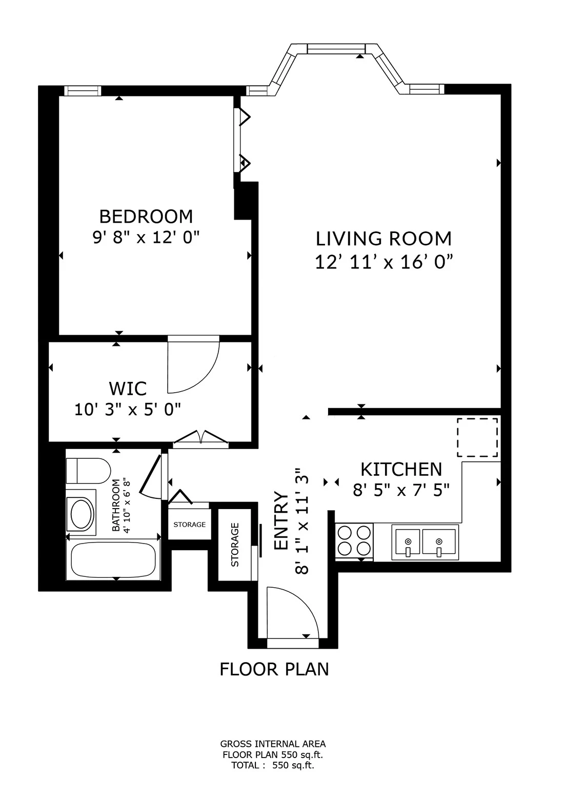 Unit 1104 floor plan