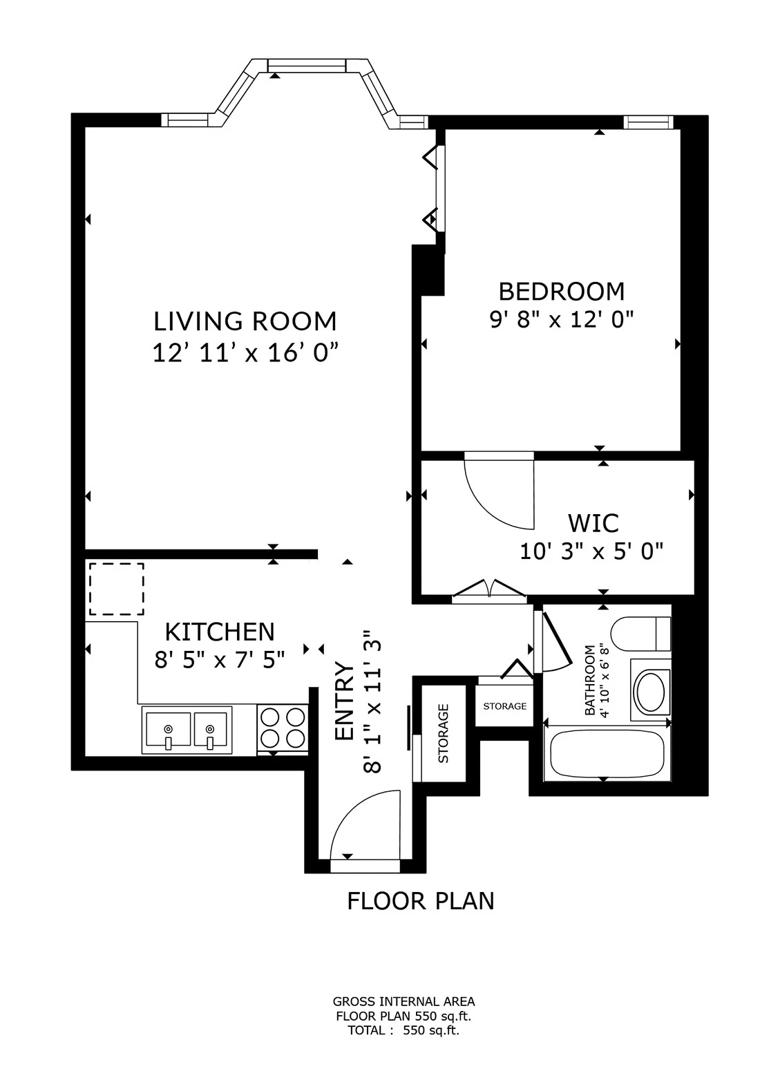 Unit 1803 floor plan