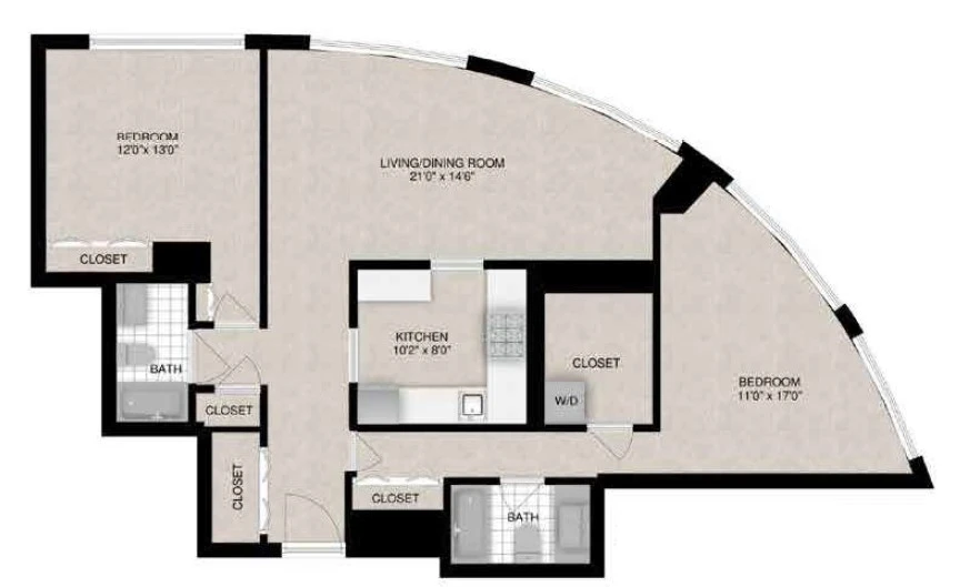 Unit 1507 floor plan