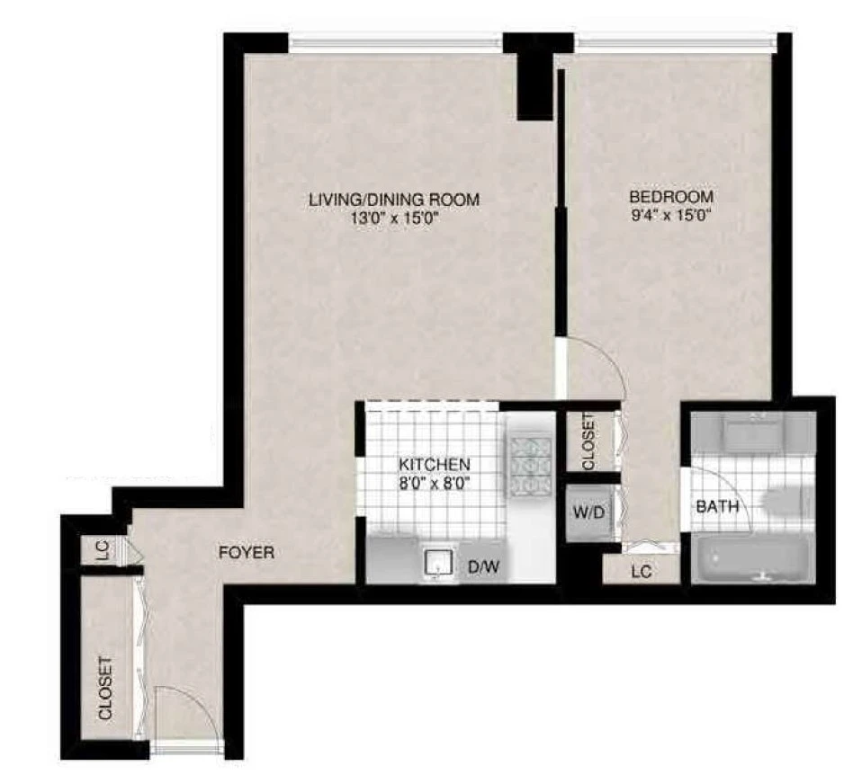 Unit 2806 floor plan