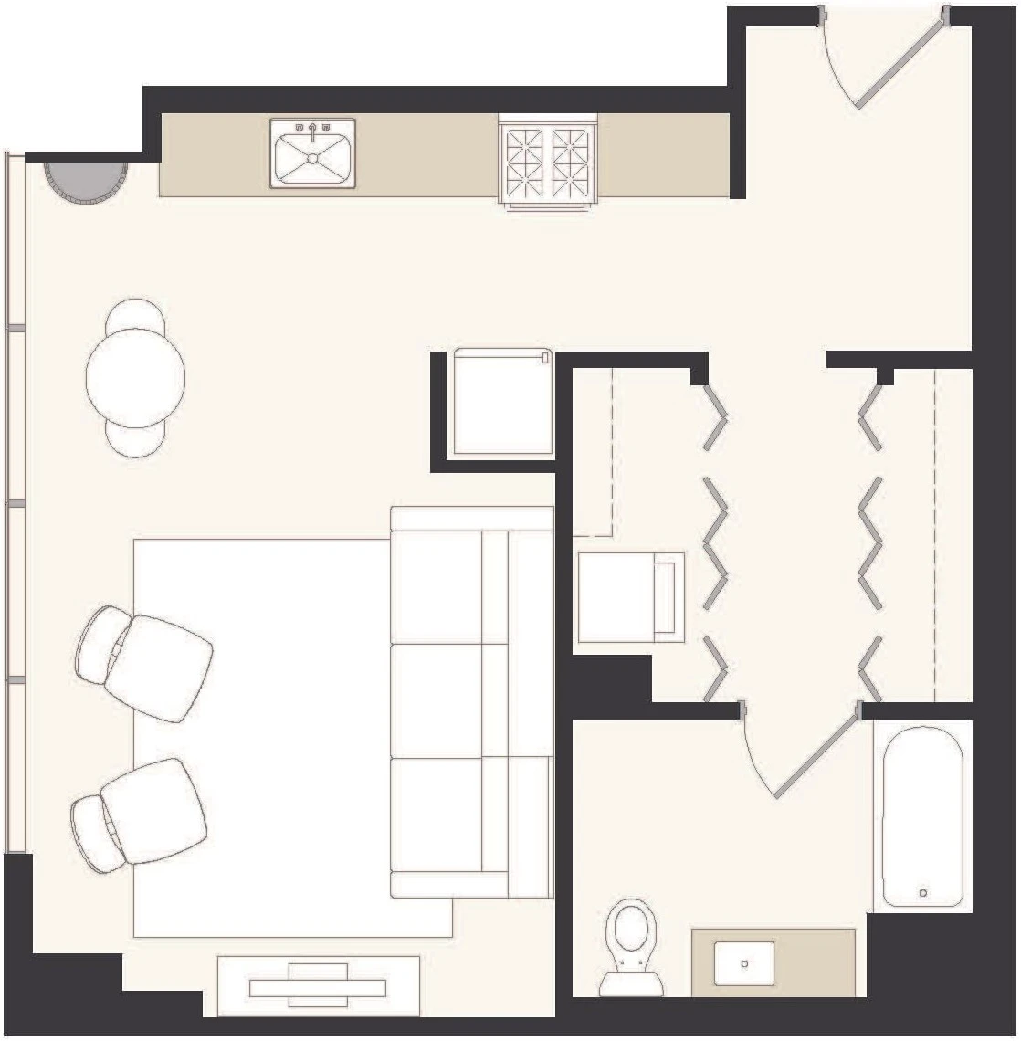 Unit 2705 floor plan