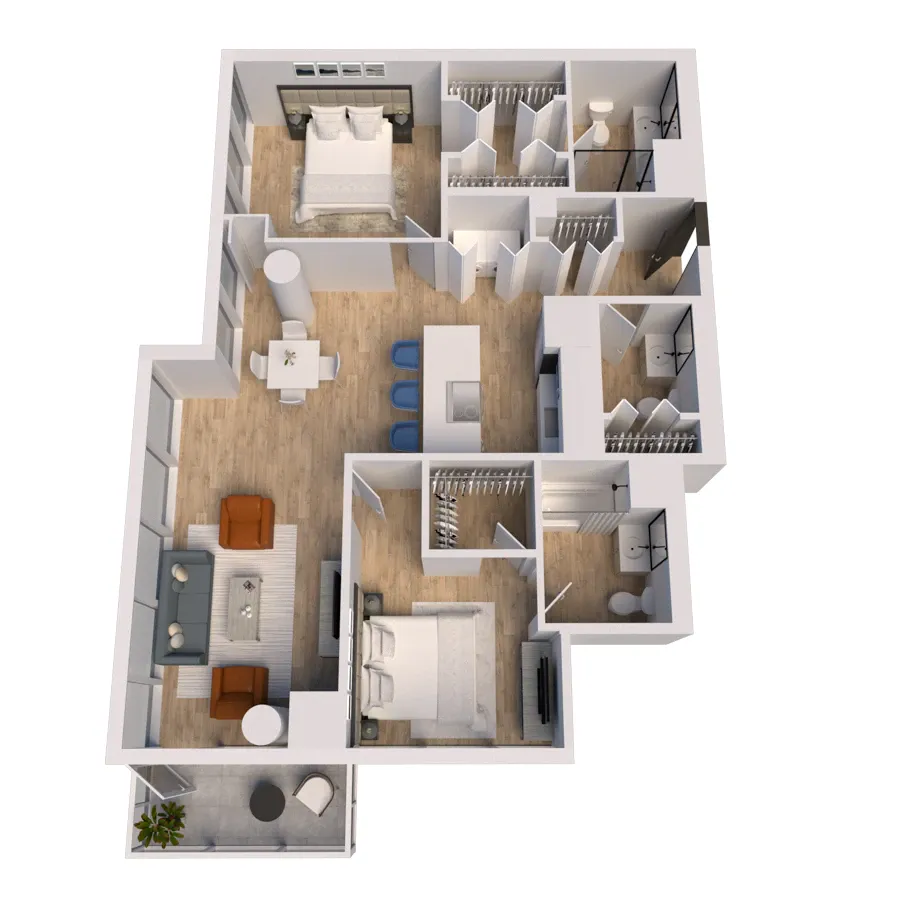 Unit 2002 floor plan