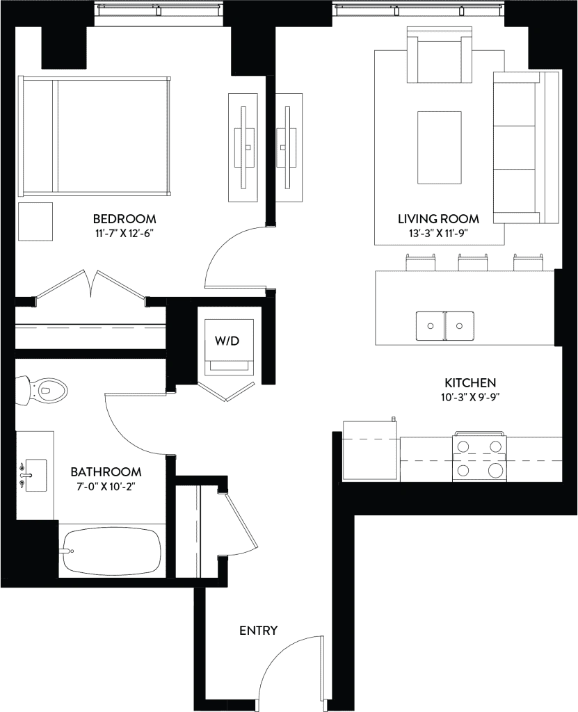 Unit 0714 floor plan