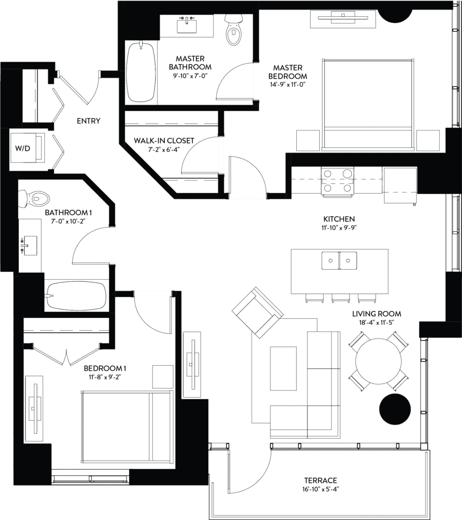 Unit 0605 floor plan