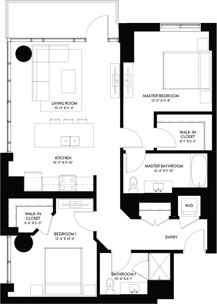 Unit 0812 floor plan