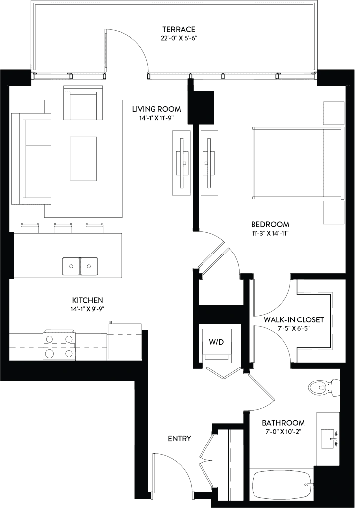 Unit 1801 floor plan