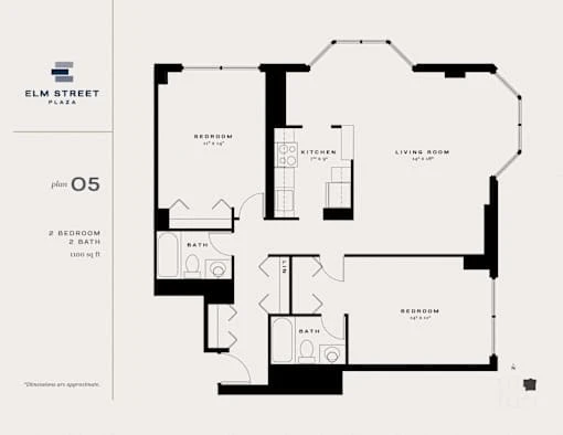 Unit 01-1007 floor plan