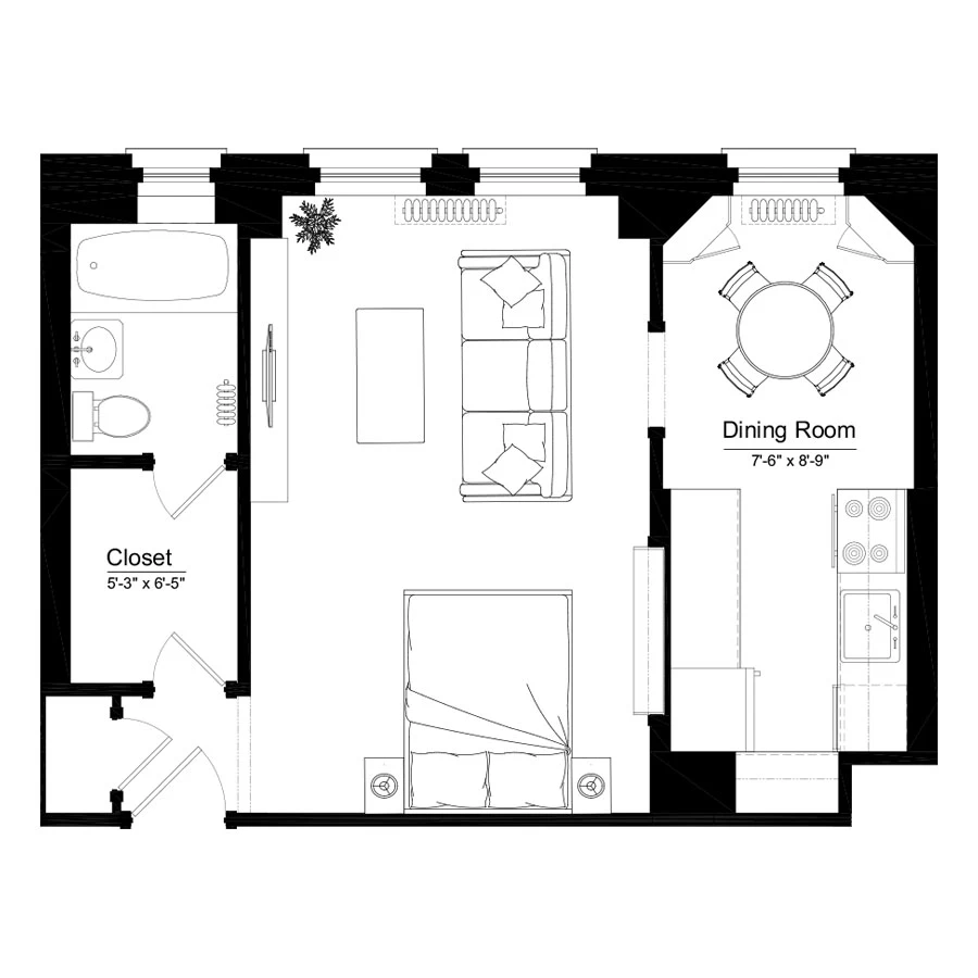 Unit 0607 floor plan