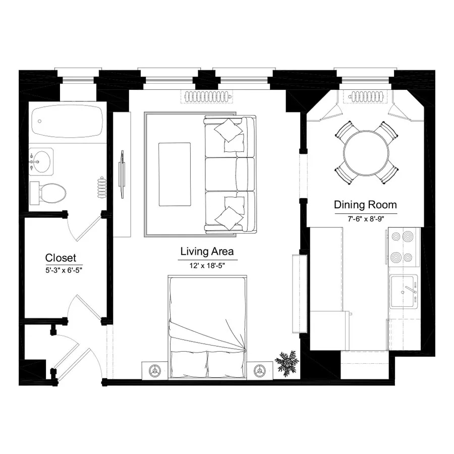 Unit 2003 floor plan