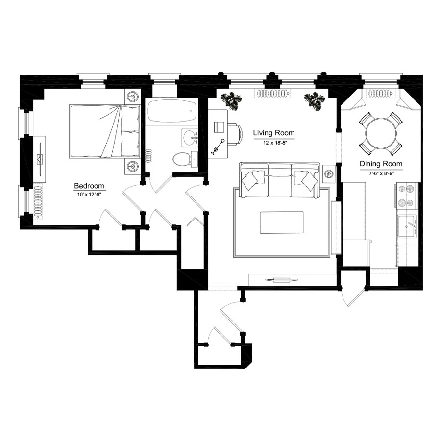 Unit 0409 floor plan