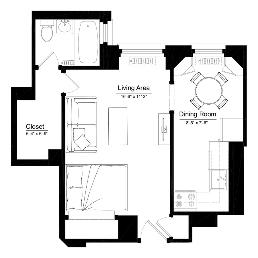 Unit 1510 floor plan