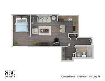 Unit 0604 floor plan