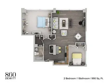 Unit 1008 floor plan