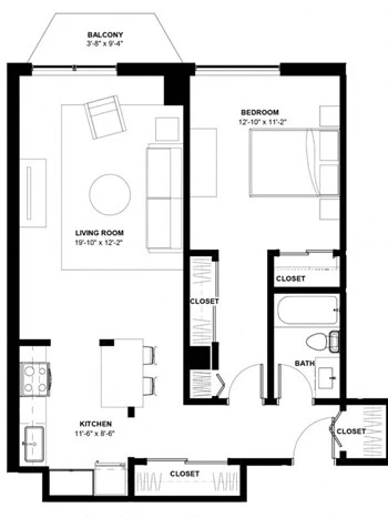 Unit 0608 floor plan