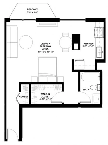 Unit 1605 floor plan