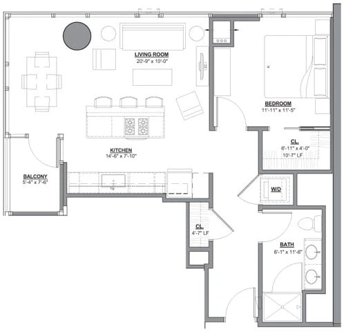 Unit 2612 floor plan
