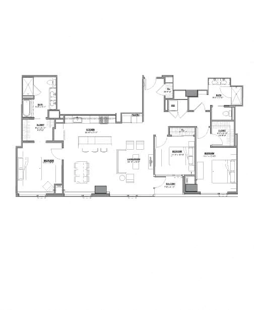 Unit 3301 floor plan