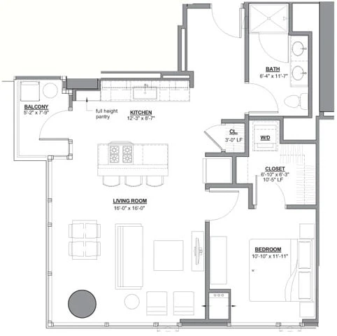 Unit 1811 floor plan