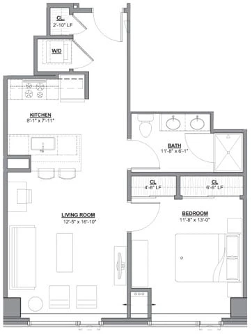 Unit 1307 floor plan
