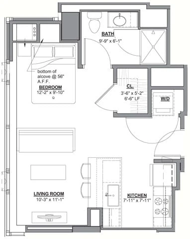 Unit 2013 floor plan