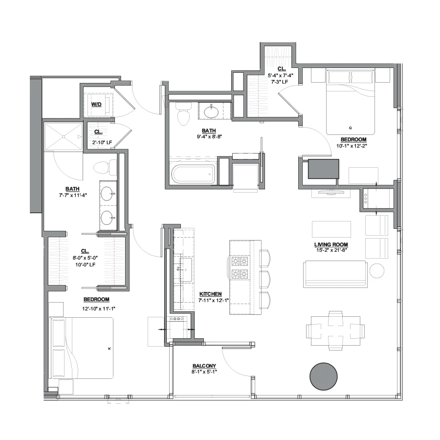 Unit 905 floor plan