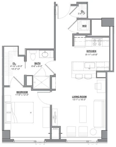 Unit 3201 floor plan