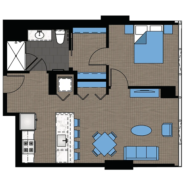 Unit 1307 floor plan