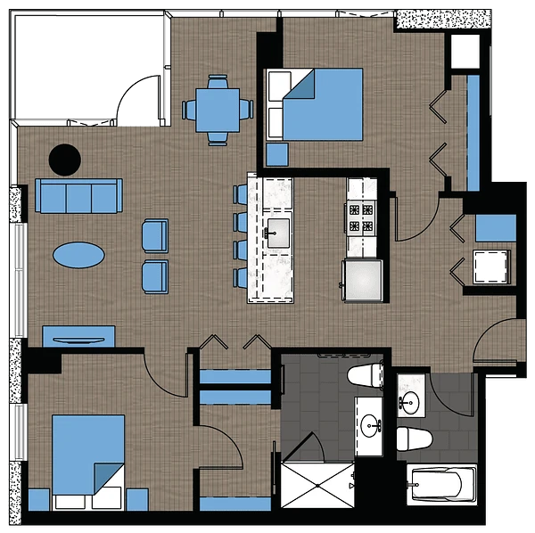 Unit 1704 floor plan