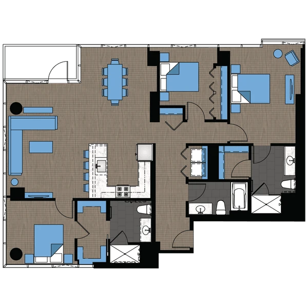 Unit 2810 floor plan
