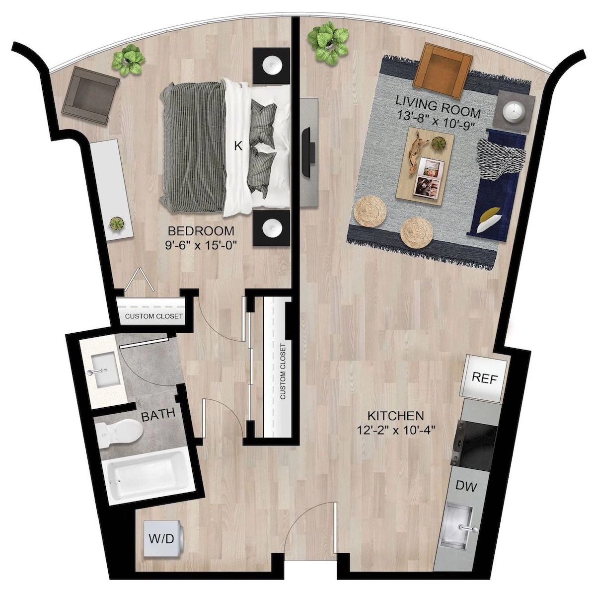 Unit 800-1140 floor plan