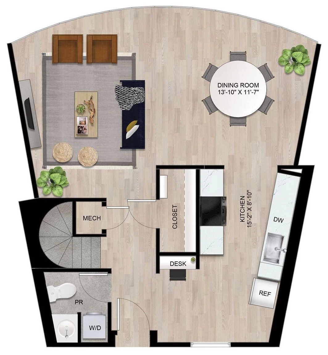 Unit 800-0511 floor plan