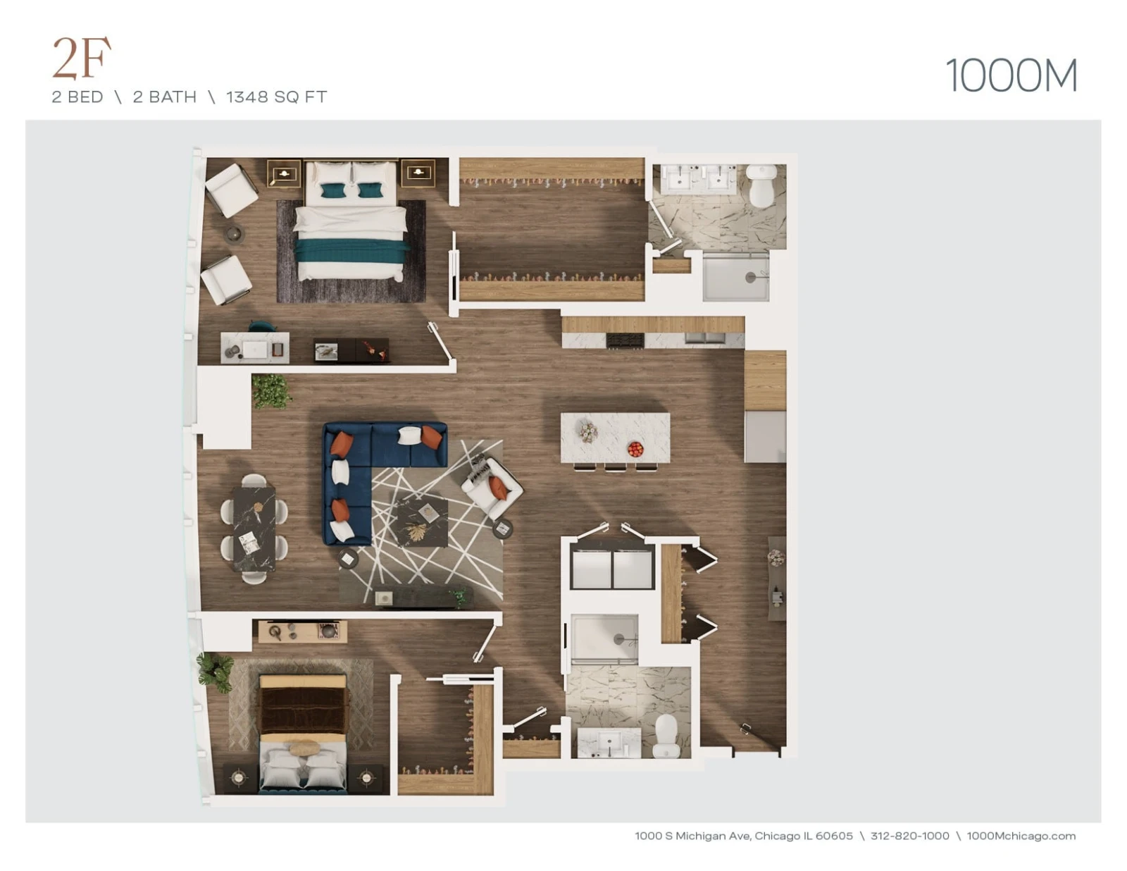 Unit 6907 floor plan