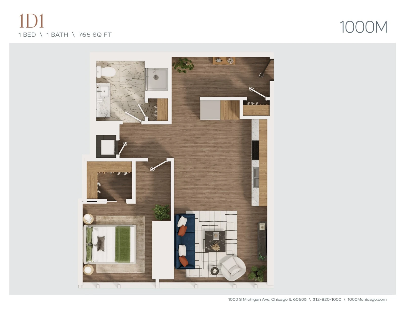 Unit 4208 floor plan