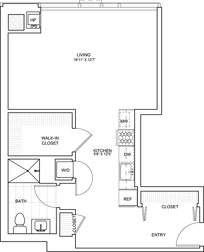 Unit 609 floor plan