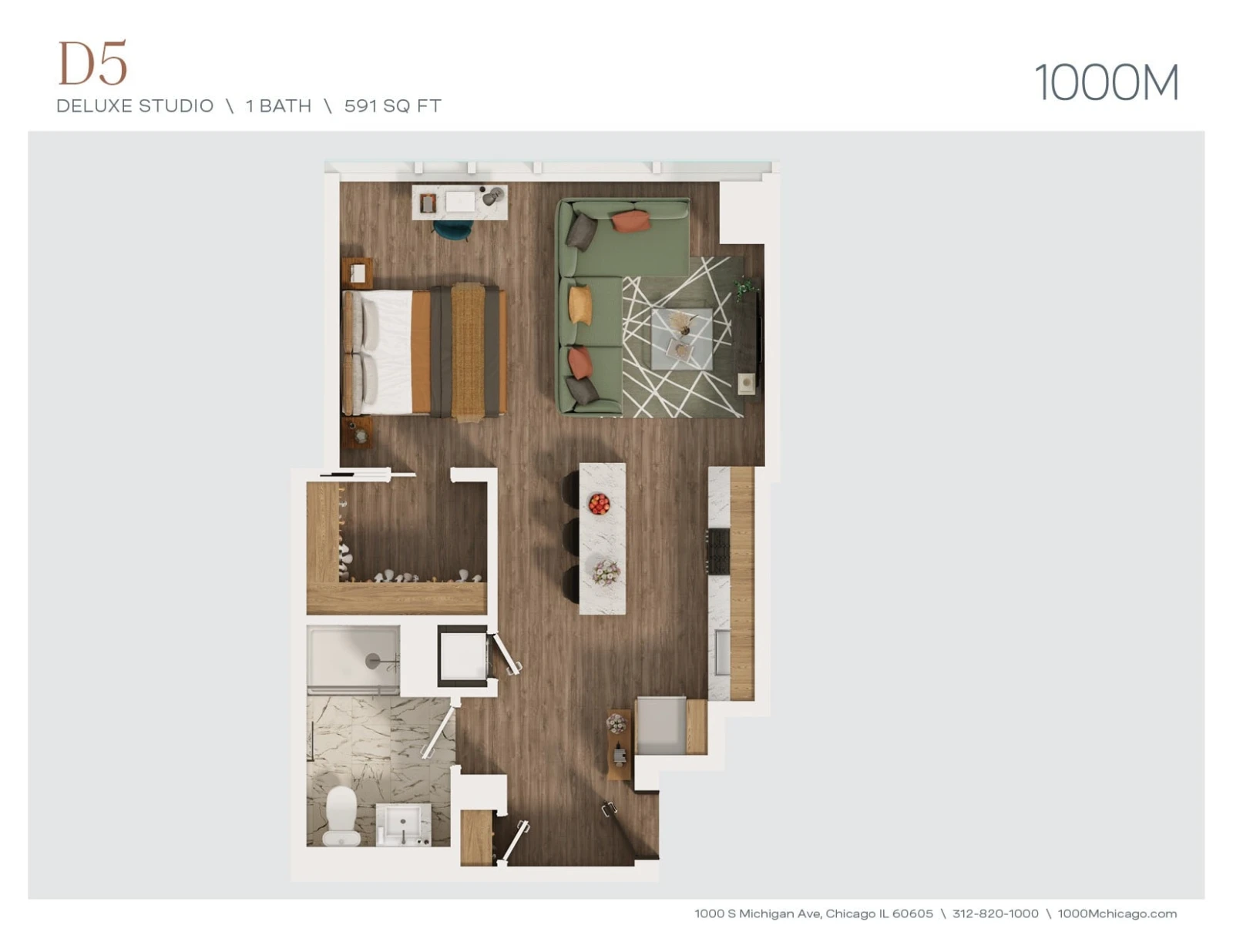Unit 1807 floor plan