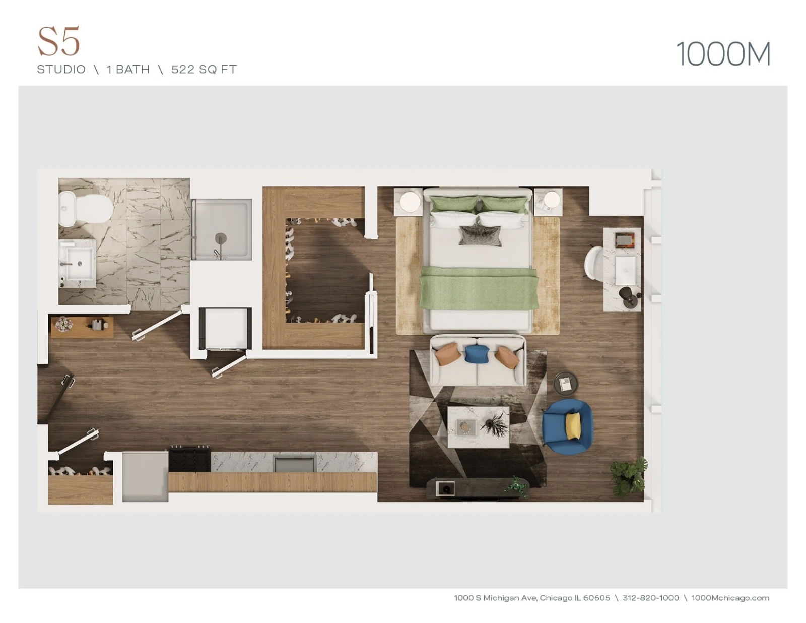 Unit 1814 floor plan