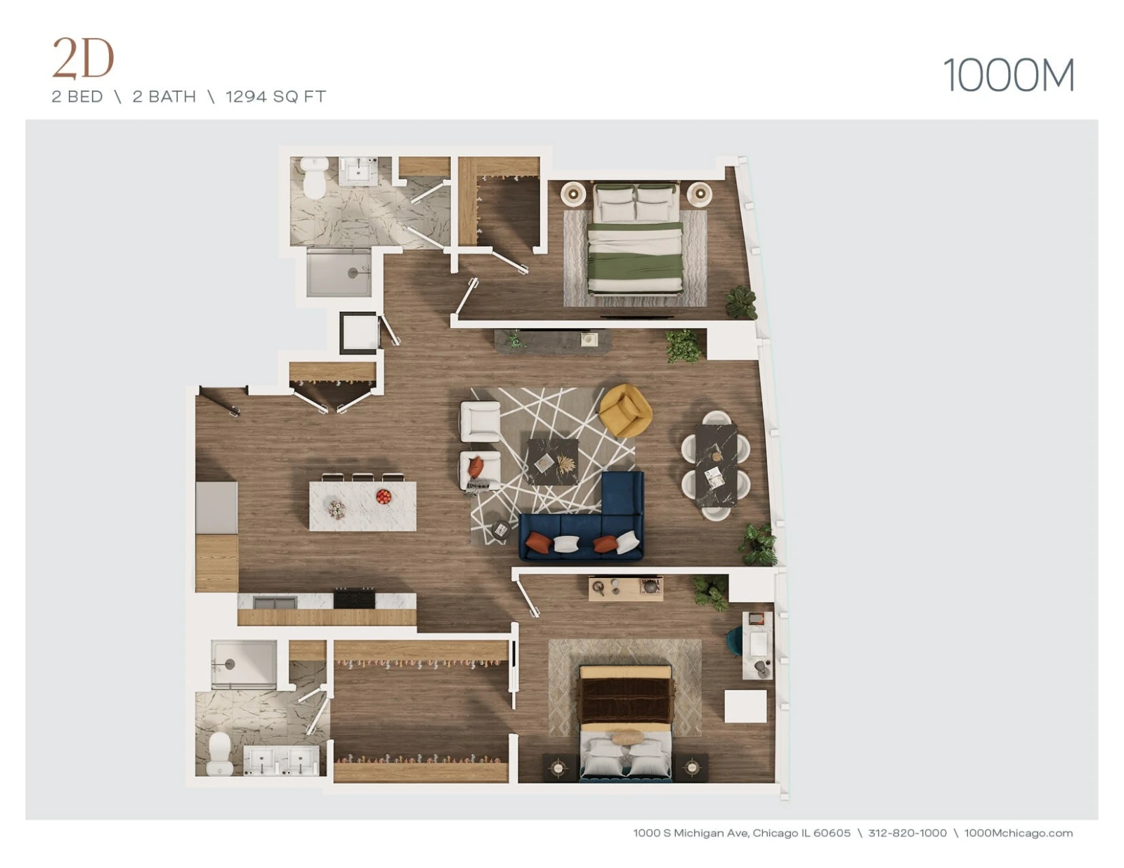 Unit 6403 floor plan