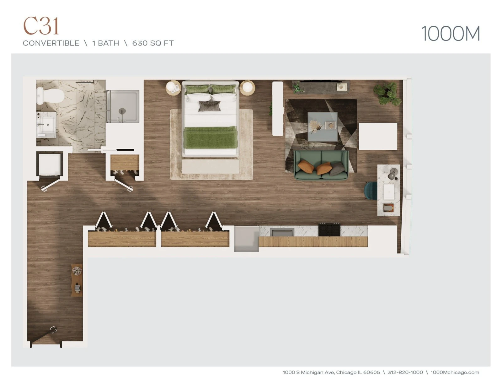 Unit 4105 floor plan