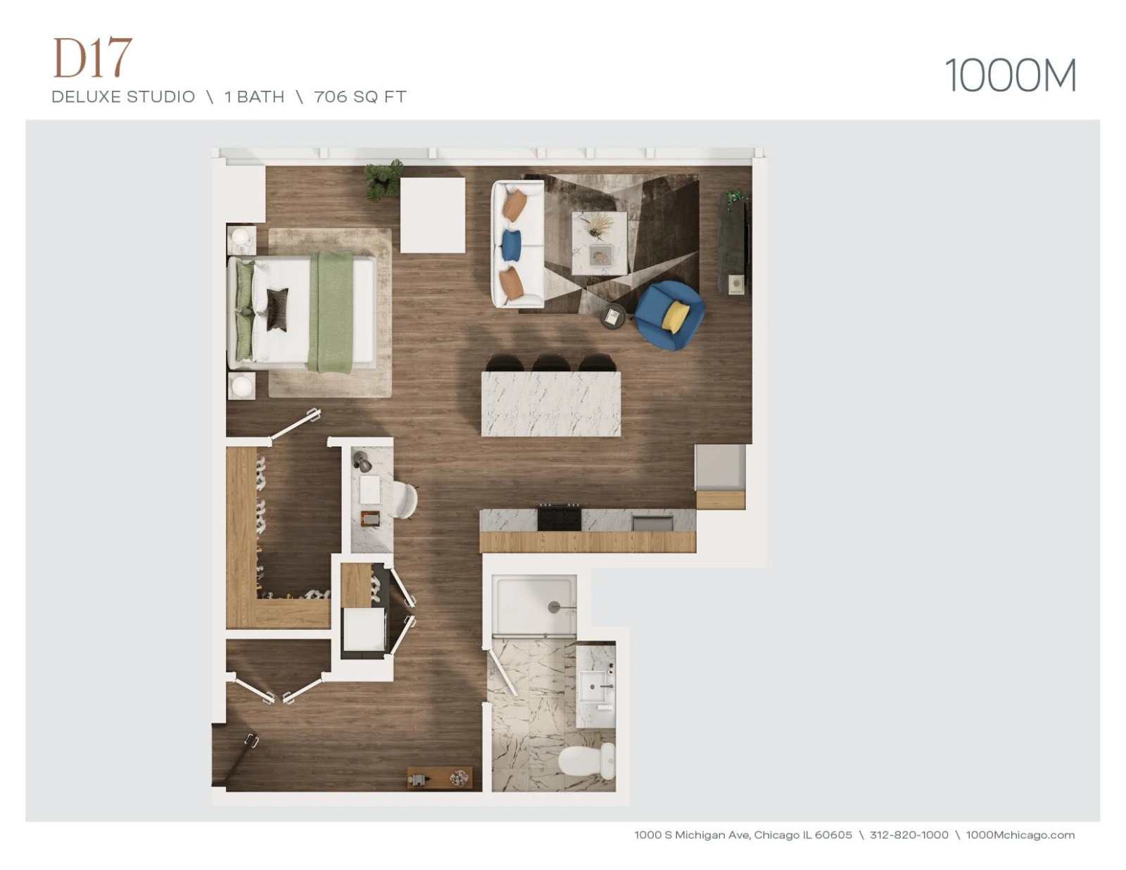Unit 607 floor plan