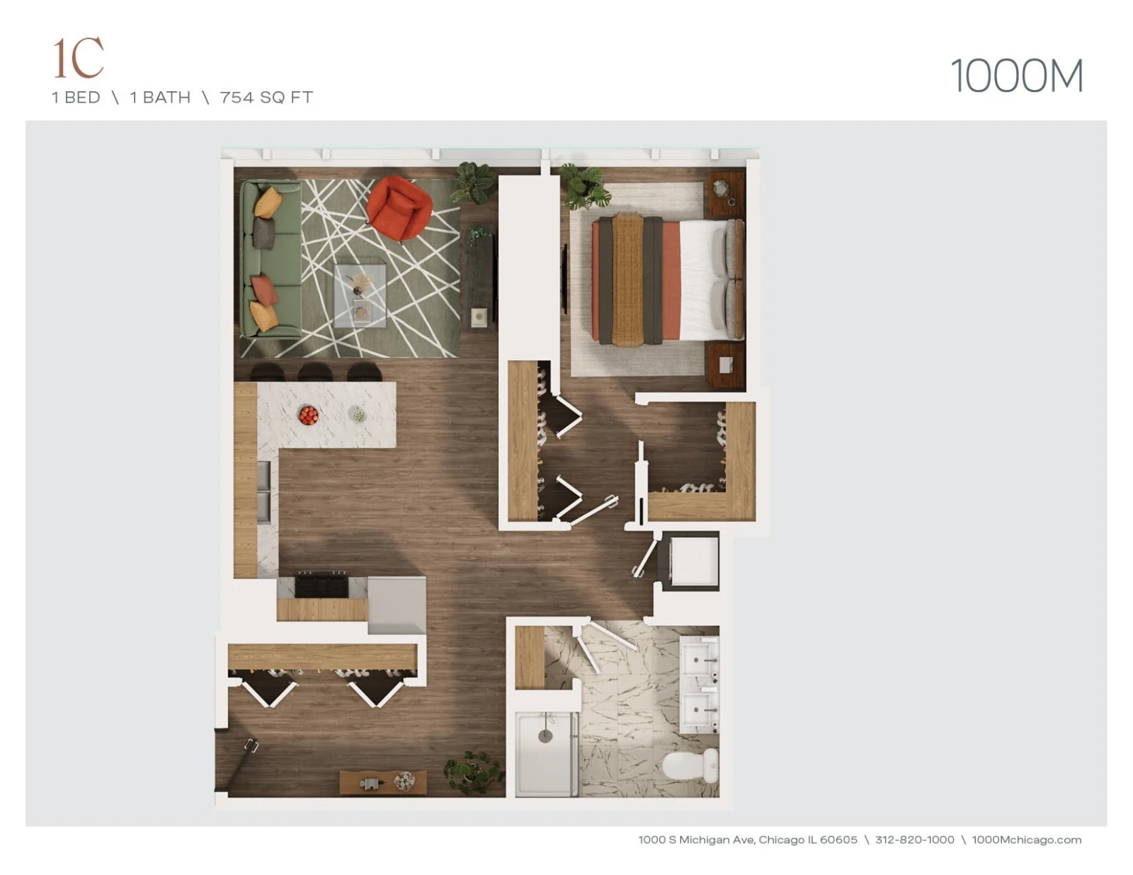 Unit 3902 floor plan