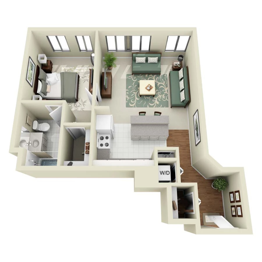 Unit 1601 floor plan