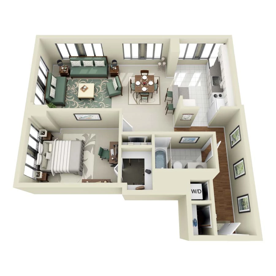 Unit 1407 floor plan