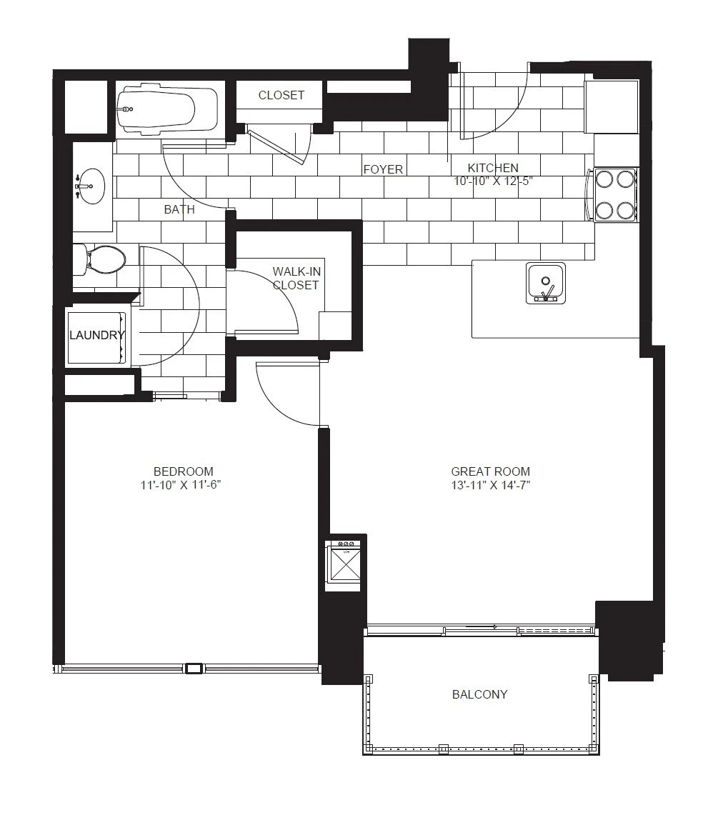Unit 0605 floor plan