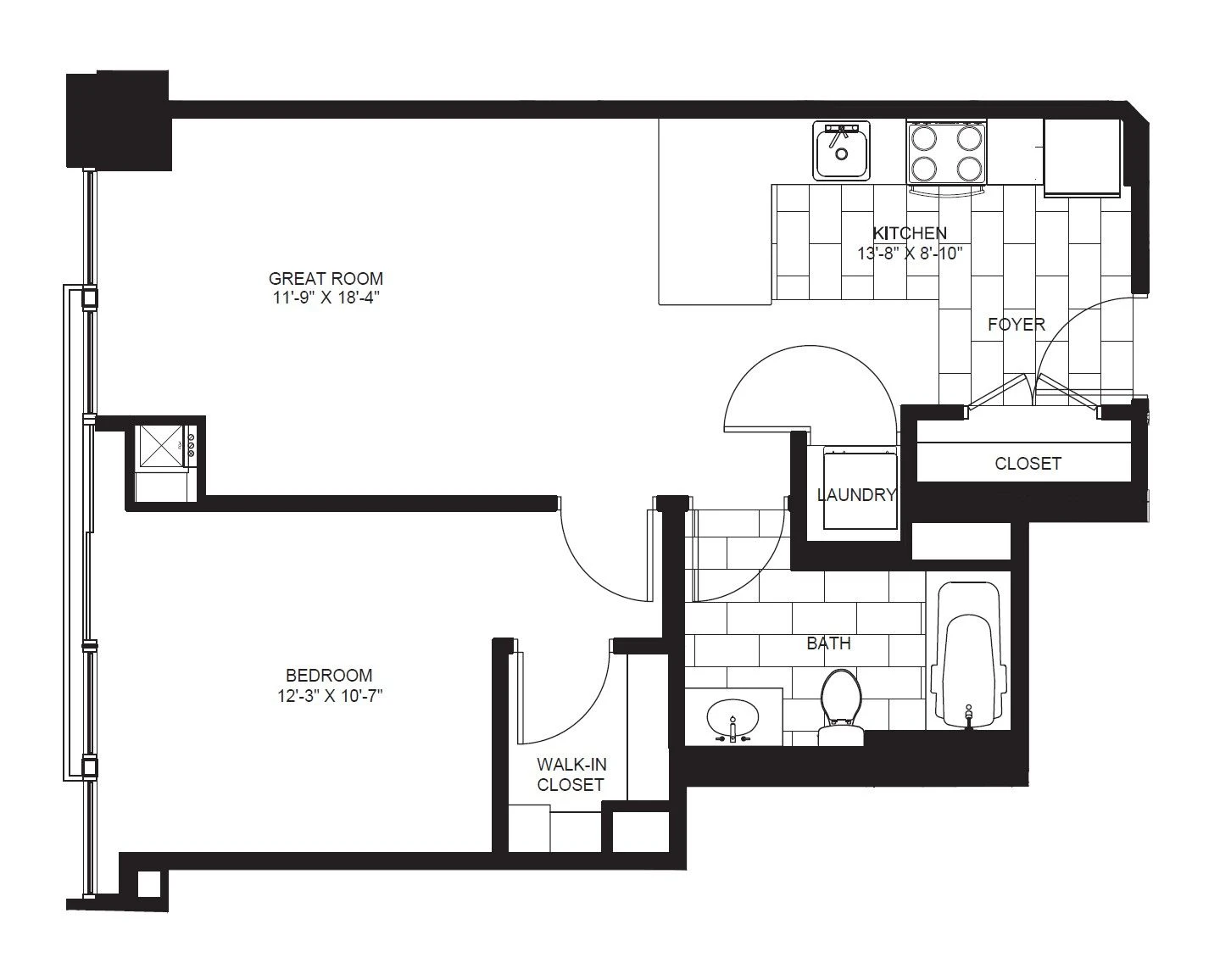 Unit 1208 floor plan